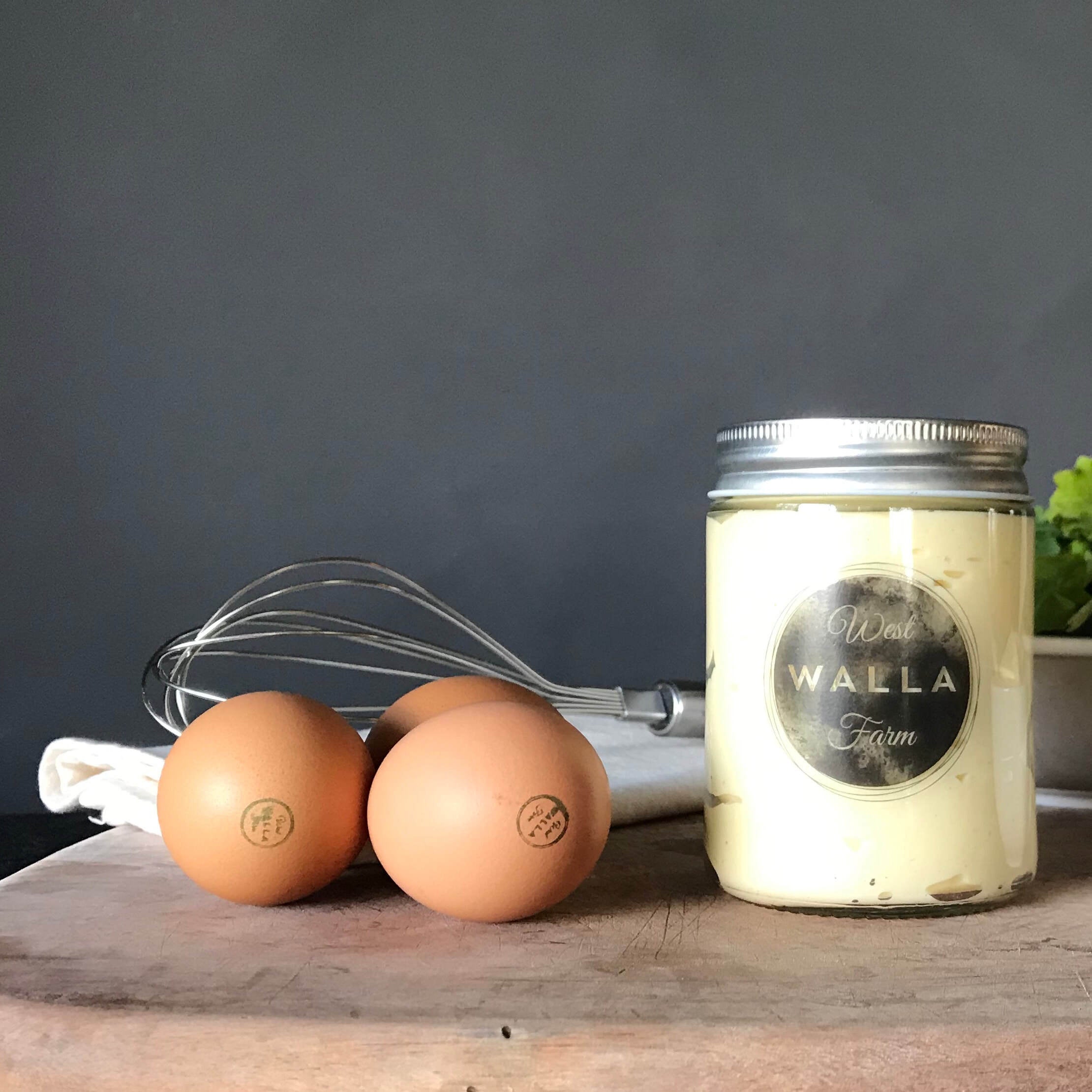 Duck Egg Mayonnaise West Walla Farm